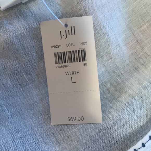 J. Jill white linen tank top - Picture 4 of 10